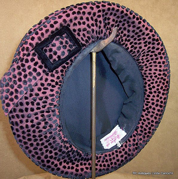 Vintage 1940's French Paris oversize newsboy design hat Chocolate dream Vintage 1940's French Paris oversize newsboy design hat Chocolate dream