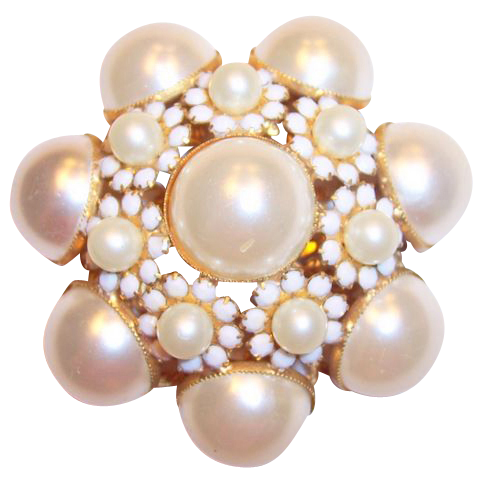 Vintage costume jewelry huge cabochons brooch Vintage costume jewelry huge cabochons brooch