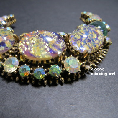 Rare huge vintage unsigned Hollycraft Crescent moon brooch and earrings Rare huge vintage unsigned Hollycraft Crescent moon brooch and earrings