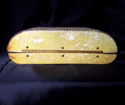 Vintage rhinestones glamour Lucite Wiesner handbag major BLING Vintage rhinestones glamour Lucite Wiesner handbag major BLING