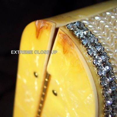 Vintage rhinestones glamour Lucite Wiesner handbag major BLING Vintage rhinestones glamour Lucite Wiesner handbag major BLING
