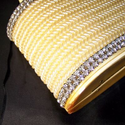Vintage rhinestones glamour Lucite Wiesner handbag major BLING Vintage rhinestones glamour Lucite Wiesner handbag major BLING
