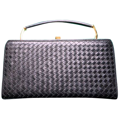 Vintage Ganson San Francisco luxury design handbag clutch purse combo Vintage Ganson San Francisco luxury design handbag clutch purse combo