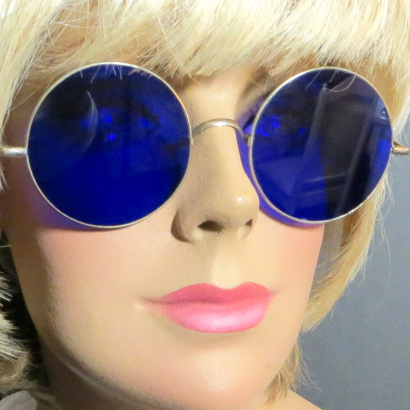 Vintage John Lennon Beatles era cobalt blue Wilson sunglasses Vintage John Lennon Beatles era cobalt blue Wilson sunglasses