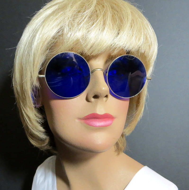 Vintage John Lennon Beatles era cobalt blue Wilson sunglasses Vintage John Lennon Beatles era cobalt blue Wilson sunglasses