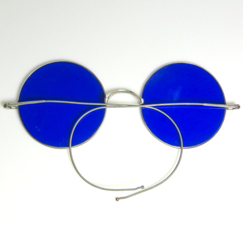Vintage John Lennon Beatles era cobalt blue Wilson sunglasses Vintage John Lennon Beatles era cobalt blue Wilson sunglasses