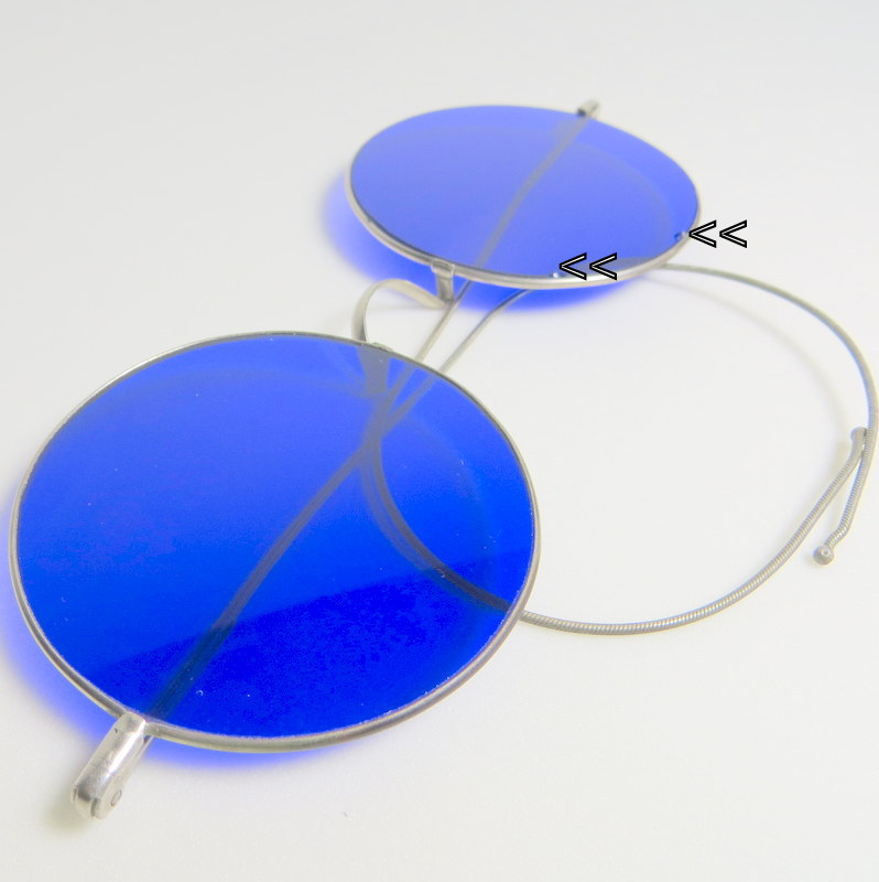 Vintage John Lennon Beatles era cobalt blue Wilson sunglasses Vintage John Lennon Beatles era cobalt blue Wilson sunglasses
