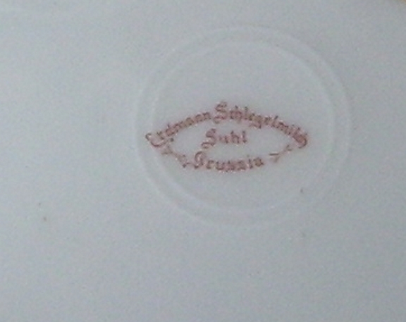 Erdmann+Schlegelmilch Suhl Prussia Erdmann Schlegelmilch 8 1/2 Inch Collectors Plate