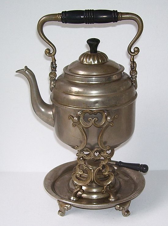 Metal Swinging Spirits Teapot Coffee Pot and Holder with Warmer Metal Swinging Spirits Teapot Coffee Pot and Holder with Warmer
