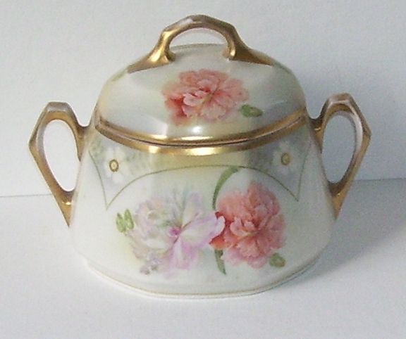 German J.S.V. Porcelain Biscuit Jar German J.S.V. Porcelain Biscuit Jar