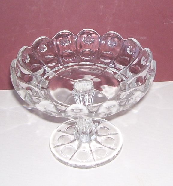 Victorian EAPG Moon and Sun Pattern Pedestal Candy Dish Victorian EAPG Moon and Sun Pattern Pedestal Candy Dish