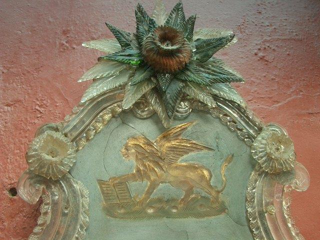 Rare early 19th century Venetian Portrait Mirror-Glass Painting Rare early 19th century Venetian Portrait Mirror-Glass Painting