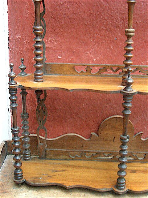 Attractive Wall hanging Shelf-rack from the Art Nouveau period Attractive Wall hanging Shelf-rack from the Art Nouveau period
