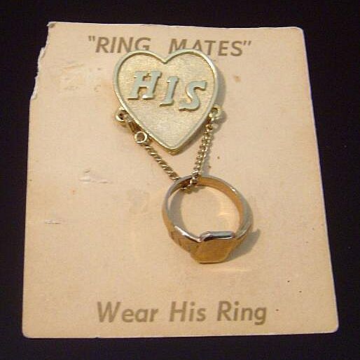 Vintage Ring Mates pin Vintage Ring Mates pin