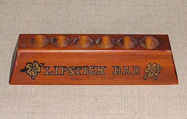 Vintage Cedar Wood Lipstick Bar Block Vintage Cedar Wood Lipstick Bar Block