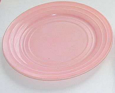 Vintage Hazel Atlas Moderntone Dinner Plate Pastel Pink Vintage Hazel Atlas Moderntone Dinner Plate Pastel Pink