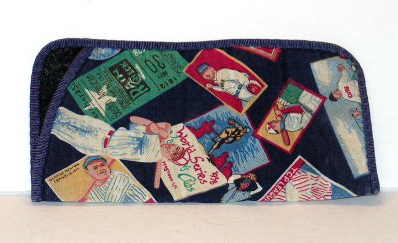 Vintage Eye Glass Case Cloth Pouch Baseball Vintage Eye Glass Case Cloth Pouch Baseball