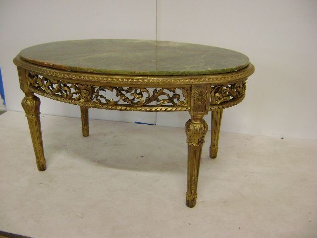French Gilt Marble Top Table French Gilt Marble Top Table