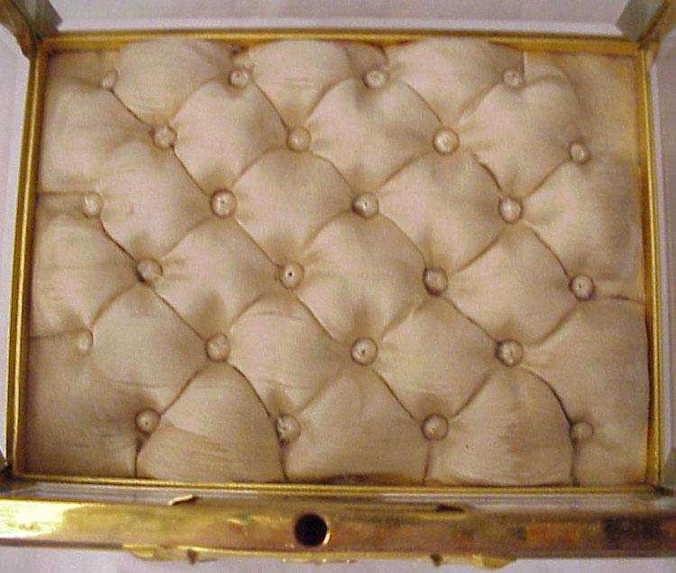 Beautiful Ornate Dore Bronze & Beveled Glass Jewel Casket Beautiful Ornate Dore Bronze & Beveled Glass Jewel Casket