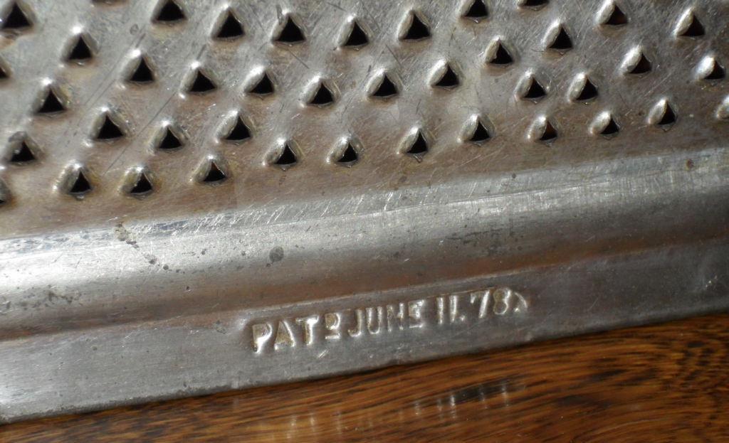 Old Tin Grater ~ Ideal ~ Pat. June 11 1878 Old Tin Grater ~ Ideal ~ Pat. June 11 1878