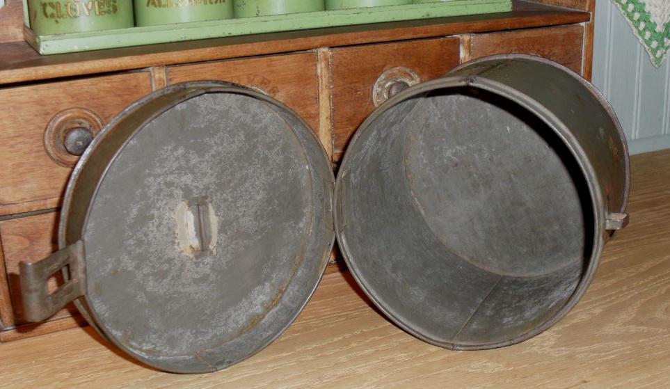 Small Tin Pantry Box - Civil War Era Small Tin Pantry Box - Civil War Era