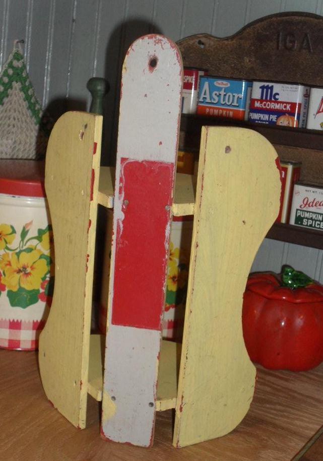 1930s Painted Corner Shelf - Mellow Yellow 1930s Painted Corner Shelf - Mellow Yellow