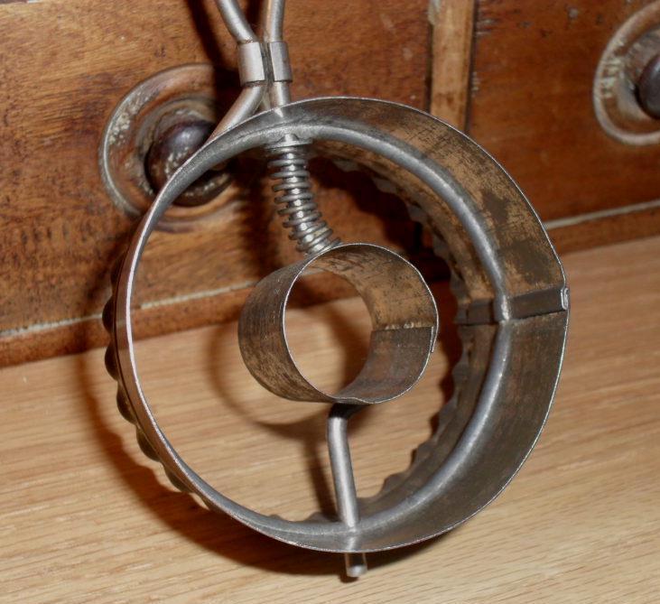 Tin Combination Cookie & Doughnut Cutter - c. 1920 Tin Combination Cookie & Doughnut Cutter - c. 1920