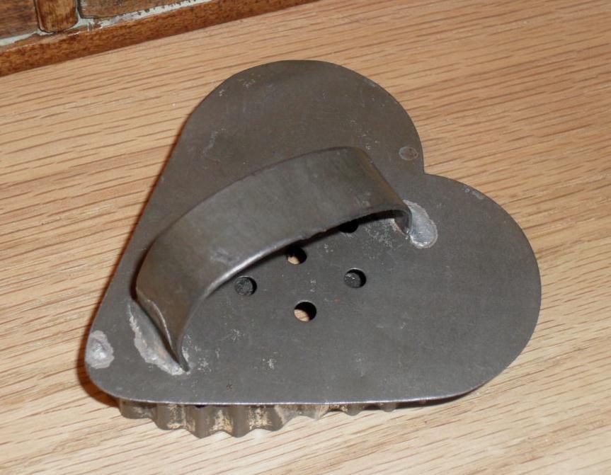 Fancy Tin Heart Cookie / Cake Cutter - c 1890s Fancy Tin Heart Cookie / Cake Cutter - c 1890s