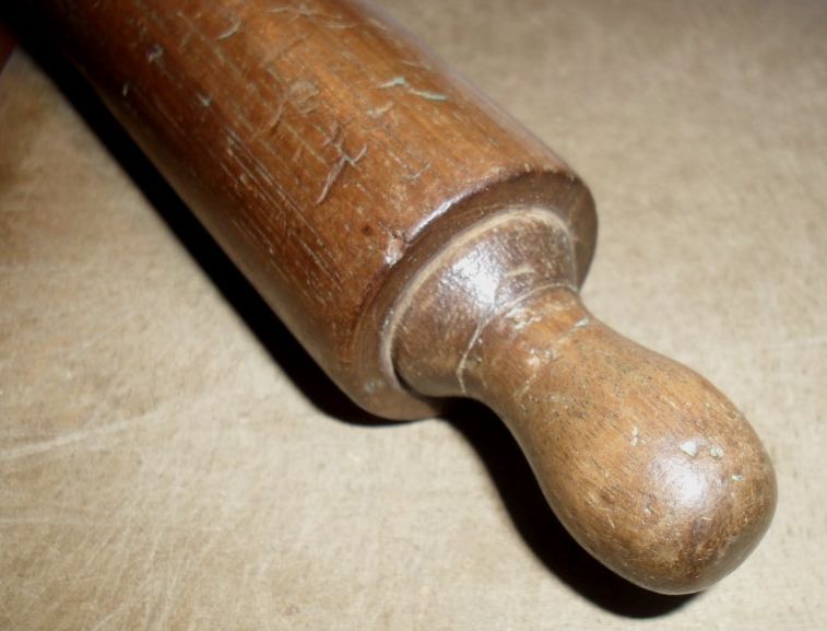 Child Size Dough Board & Rolling Pin - c.1920 Child Size Dough Board & Rolling Pin - c.1920