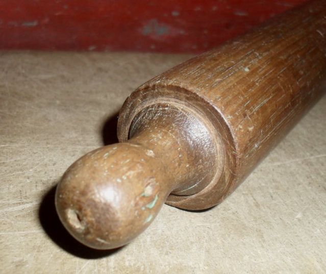 Child Size Dough Board & Rolling Pin - c.1920 Child Size Dough Board & Rolling Pin - c.1920