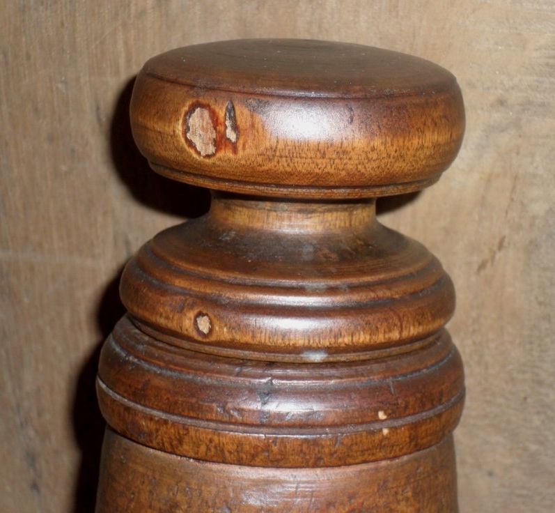 c. 1890 Wooden Spice Nutmeg Grinder / Grater c. 1890 Wooden Spice Nutmeg Grinder / Grater