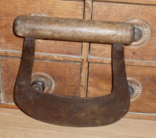 c 1880 Herb / Food Chopper - Signed - Hand Forged c 1880 Herb / Food Chopper - Signed - Hand Forged