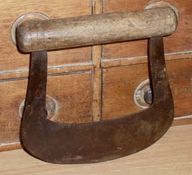 c 1880 Herb / Food Chopper - Signed - Hand Forged c 1880 Herb / Food Chopper - Signed - Hand Forged