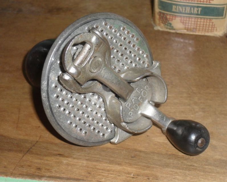 c. 1907 The Gem Tin and Cast Iron Nutmeg Grater c. 1907 The Gem Tin and Cast Iron Nutmeg Grater