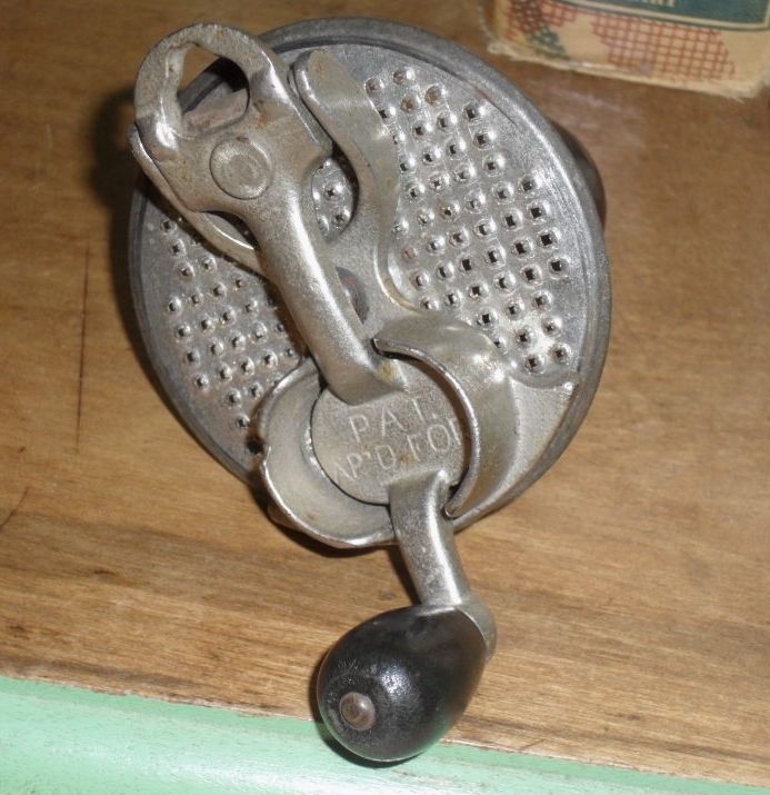 c. 1907 The Gem Tin and Cast Iron Nutmeg Grater c. 1907 The Gem Tin and Cast Iron Nutmeg Grater