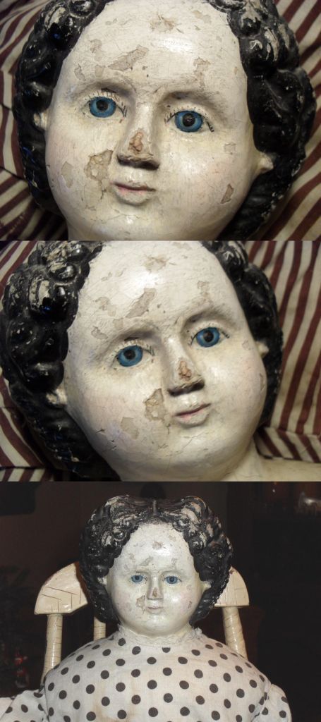 1858 Paper Mache Doll - Ludwig Greiner 1858 Paper Mache Doll - Ludwig Greiner