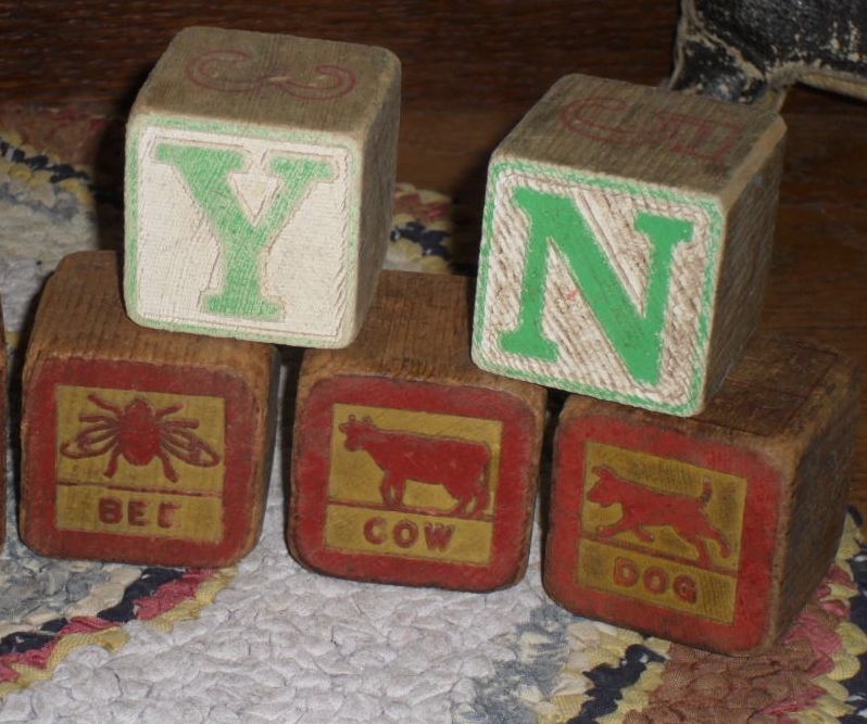 Child's Wooden Blocks - Group of 11 Child's Wooden Blocks - Group of 11