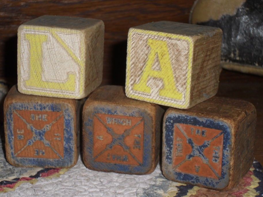 Child's Wooden Blocks - Group of 11 Child's Wooden Blocks - Group of 11