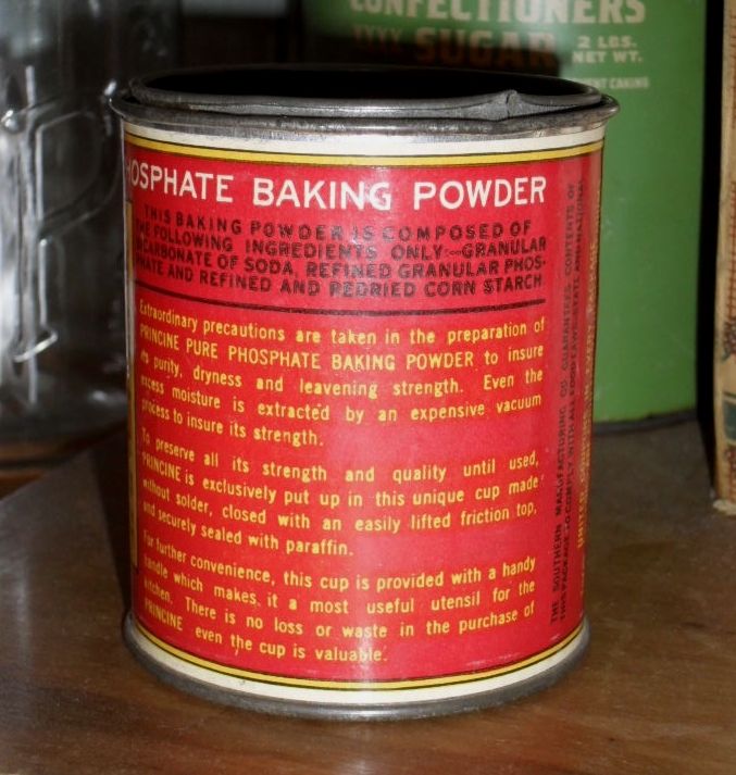 PRINCINE Baking Powder Advertising Tin - c.1910s PRINCINE Baking Powder Advertising Tin - c.1910s