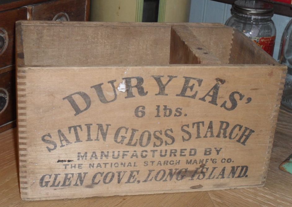 Wooden DURYEAS Box - Crate Satin Gloss Starch - Long Island Wooden DURYEAS Box - Crate Satin Gloss Starch - Long Island