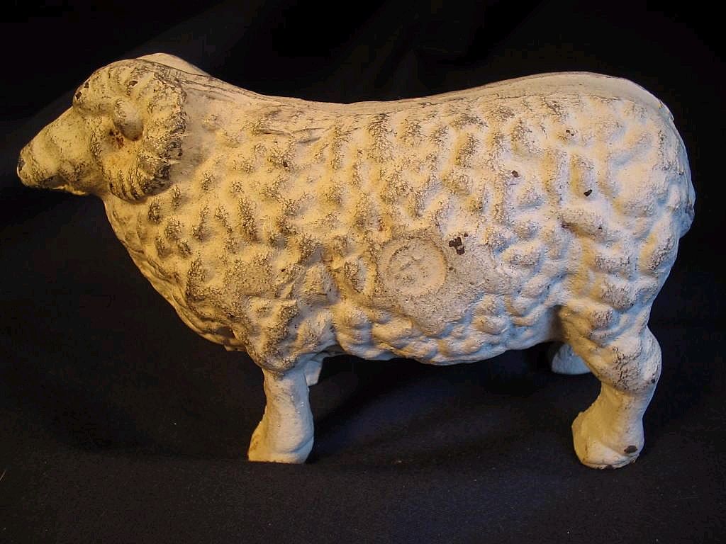 Vintage Cast Iron Toy Ram - Sheep Vintage Cast Iron Toy Ram - Sheep
