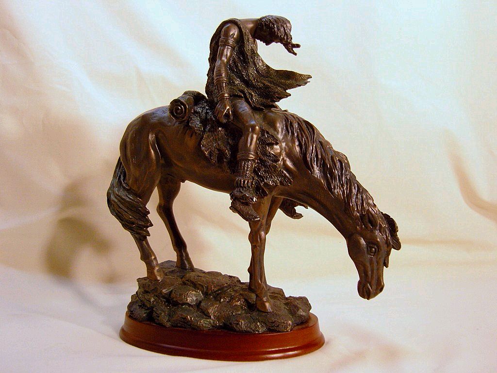 Vintage Bronze "End of the Trail" Native American Indian sculpture Vintage Bronze "End of the Trail" Native American Indian sculpture
