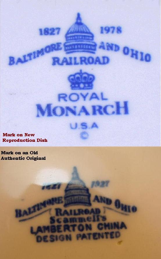 Baltimore & Ohio Railroad "Cheat River" Oval Dish Royal Monarch U.S.A. Baltimore & Ohio Railroad "Cheat River" Oval Dish Royal Monarch U.S.A.