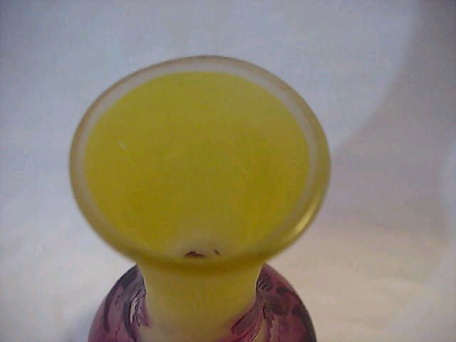 Cameo Glass Vase Signed Galle Cameo Glass Vase Signed Galle