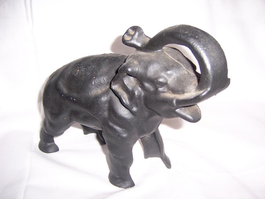 Cast Iron Elephant Bank from on Ruby Lane
