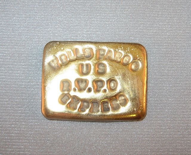 Wells Fargo Commemorative Gold Trade Ingot Wells Fargo Commemorative Gold Trade Ingot