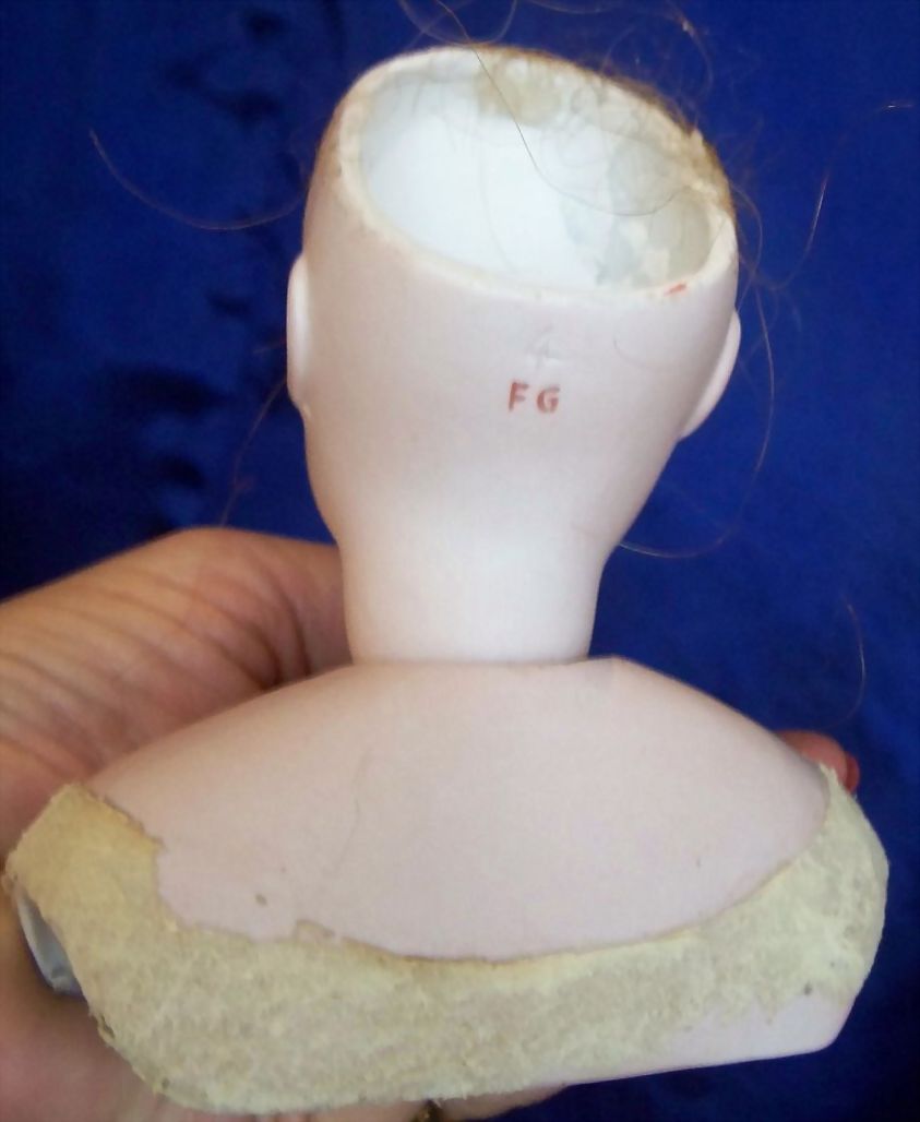 Gaultier Fashion Doll Head with Mohair Wig Gaultier Fashion Doll Head with Mohair Wig