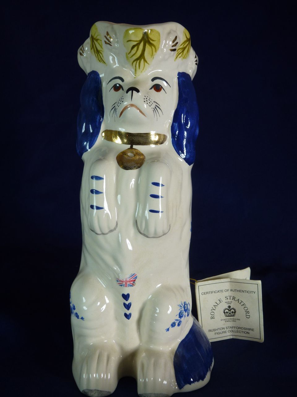 Royale Stratford Dog Pitcher Staffordshire England Royale Stratford Dog Pitcher Staffordshire England