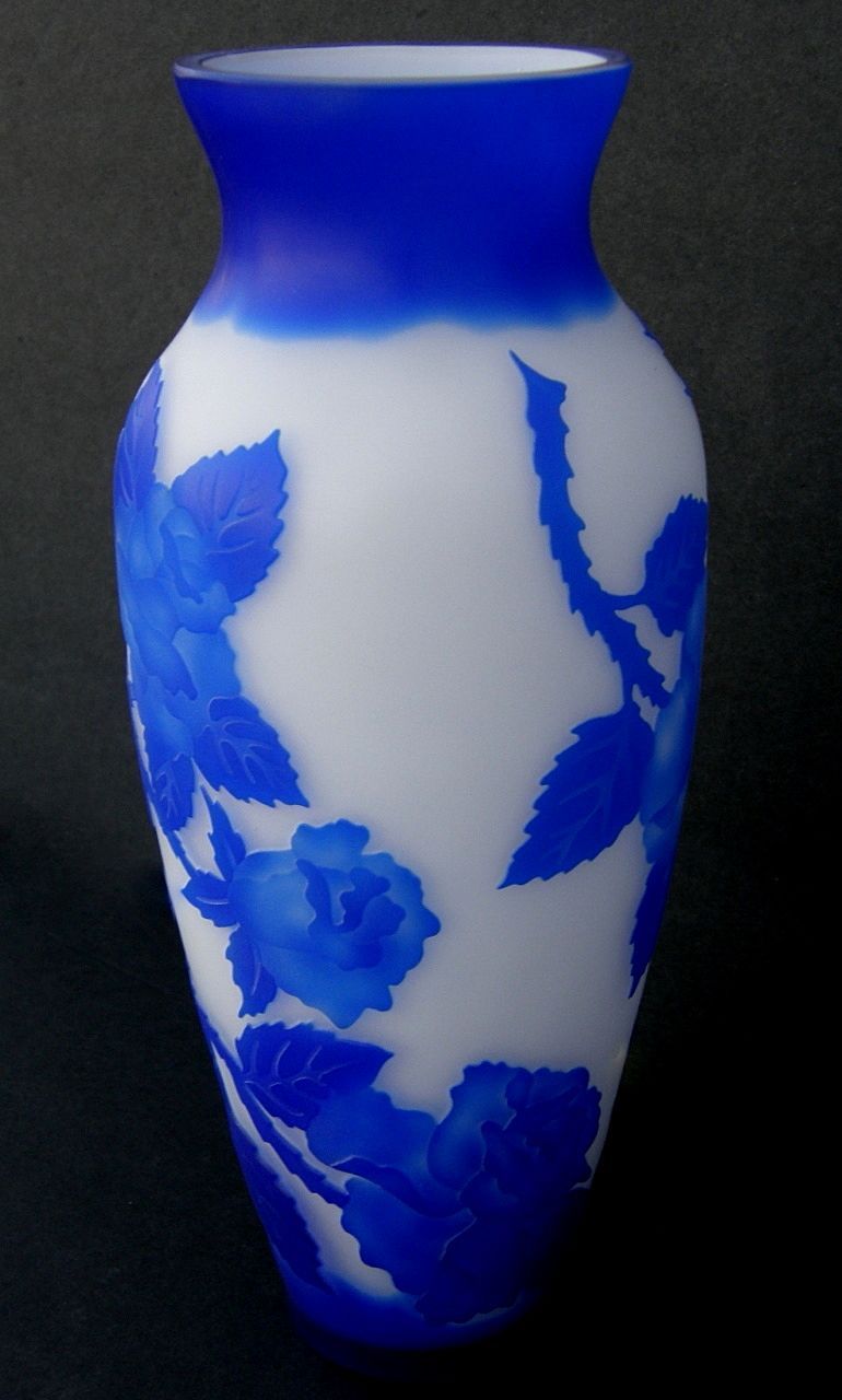 Cameo Art Glass Vase Marked Galle Cameo Art Glass Vase Marked Galle