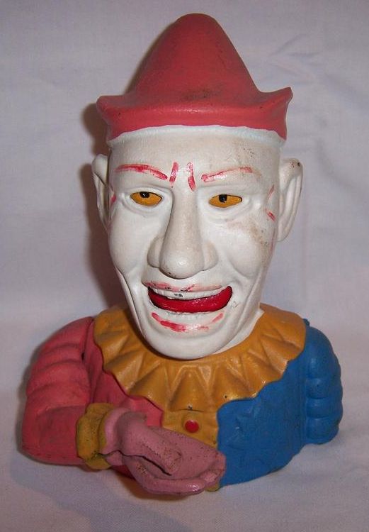Cast Iron Mechanical Humpty Dumpty Bank Cast Iron Mechanical Humpty Dumpty Bank